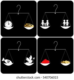 The selection characters of true values in life