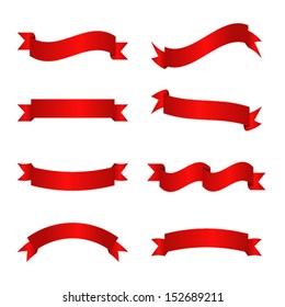 A selection of classic vector ribbons/banners ready for your message.