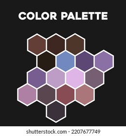 Selection of color combinations. Vector illustration