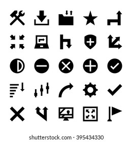 Selection, Cursors, Resize, Move, Controls and Navigation Arrows Vector Icons 6