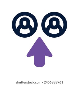 selection employee icon. vector dual tone icon for your website, mobile, presentation, and logo design.