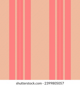 Selection fabric lines stripe, doodle pattern background vector. Funky texture vertical textile seamless in red and light colors.
