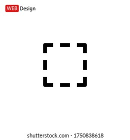 selection frame icon. Vector illustration EPS 10.