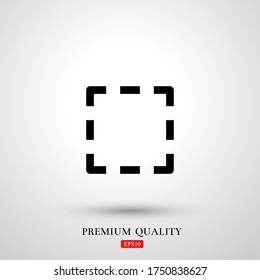 selection frame icon. Vector illustration EPS 10.