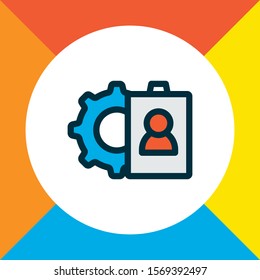 Selection icon colored line symbol. Premium quality isolated choose element in trendy style.