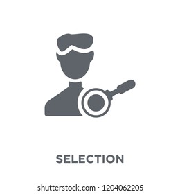Selection icon. Selection design concept from  collection. Simple element vector illustration on white background.