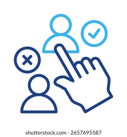 Auswahlsymbolelement für Entwurf