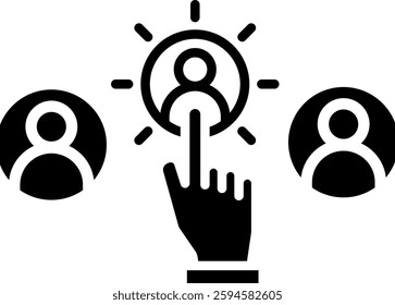 Selection Icon Glyph Vector Illustration