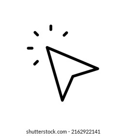 Icono de selección. Diseño De Estilo De Arte De Línea Aislado En Fondo Blanco