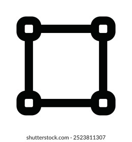 Selection icon. selection, select, graphic, tool, interface, scale, square, area, edit tools, edit. Vector icon illustration