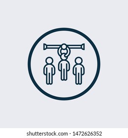 Selection icon symbol in outline style. Creative sign from human resources icons collection. Thin line Selection icon for computer and mobile