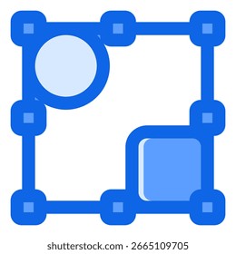 Símbolo de icono de selección. Ilustración vectorial.
