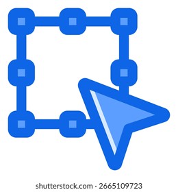 Símbolo de icono de selección. Ilustración vectorial.