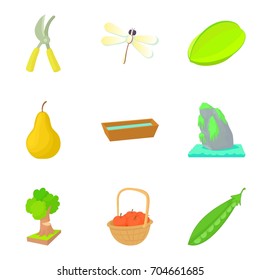 Selection icons set. Cartoon set of 9 selection vector icons for web isolated on white background