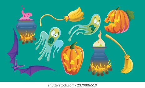 Selection of images about Halloween elements