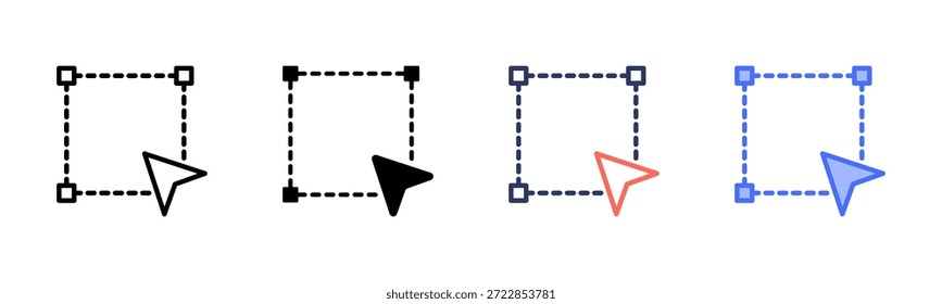Conjunto de Ícones de Seleção com Vários Estilos