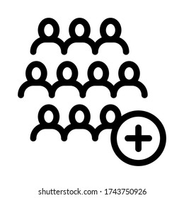 selection of new employee man icon vector. selection of new employee man sign. isolated contour symbol illustration