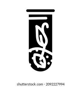 selection plant glyph icon vector. selection plant sign. isolated contour symbol black illustration