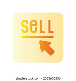 selection sell gradient icon isolated on white background
