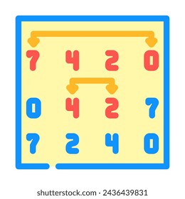 selection sort algorithm color icon vector. selection sort algorithm sign. isolated symbol illustration