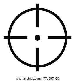 Selection of target icon. Simple illustration of selection of target vector icon for web