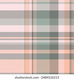 Selection texture background plaid, oilcloth tartan seamless pattern. Carpet check textile fabric vector in misty rose and gray quill colors palette.