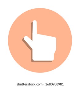 Selection tool badge icon. Simple glyph, flat vector of web icons for ui and ux, website or mobile application