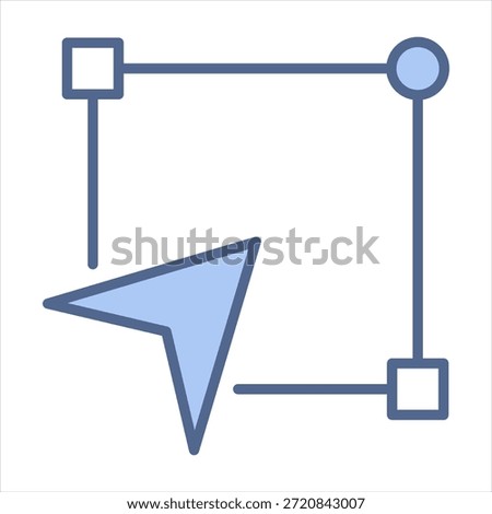 Selection Tool Blue Icon Style Collection