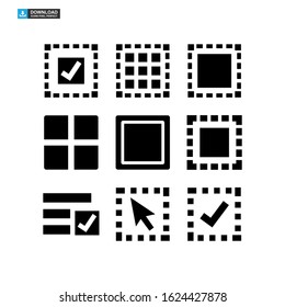 selection tools icon isolated sign symbol vector illustration - Collection of high quality black style vector icons
