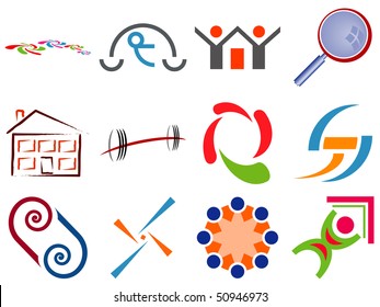 Selection of Various Design Icons Set