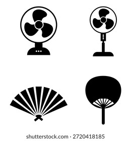 Eine Auswahl verschiedener Ventilatoren, die verschiedene Designs und Stile für Kühlung und Komfort zeigen