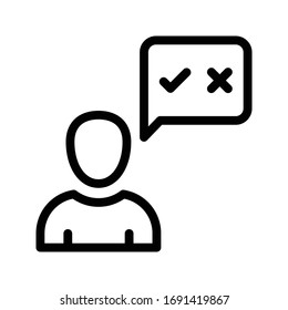 selection vector thin line icon 
