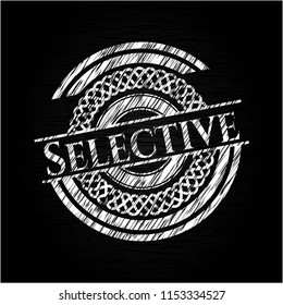 Selective with chalkboard texture