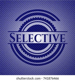 Selective with denim texture