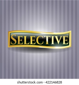 Insignia de oro selectiva