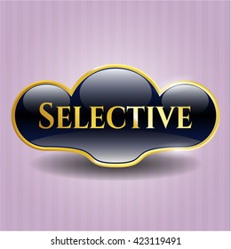 Insignia de oro selectiva
