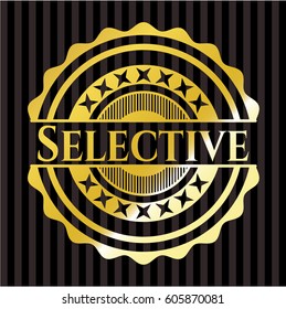 Selective golden emblem
