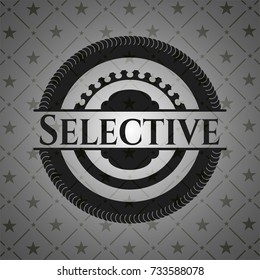 Selective realistic dark emblem