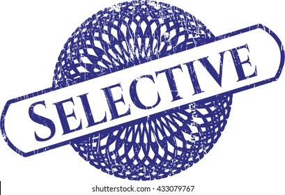Sello selectivo de textura de hule de goma