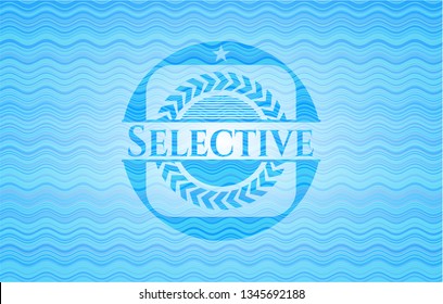 Selective water representation emblem.