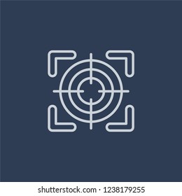 Selector icon. Trendy flat vector line Selector icon on dark blue background from Technology collection. 