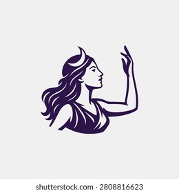 Selene Goddess Logo for business
