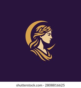 Selene Goddess Logo for business
