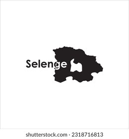 Mapa de venta y diseño de letras negras sobre fondo blanco