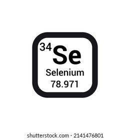 Selenium Chemical Element Periodic Table Stock Vector (Royalty Free ...