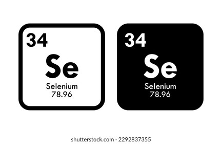 selenium icon set. vector template illustration  for web design