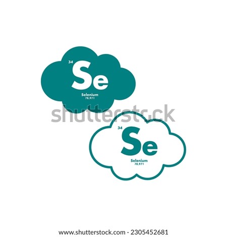 selenium icon set. vector template illustration for web design