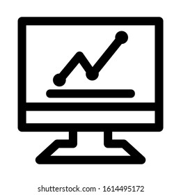 seles chart icon isolated sign symbol vector illustration - high quality black style vector icons
