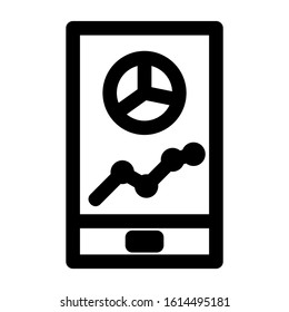 seles chart icon isolated sign symbol vector illustration - high quality black style vector icons
