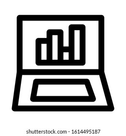 seles chart icon isolated sign symbol vector illustration - high quality black style vector icons
